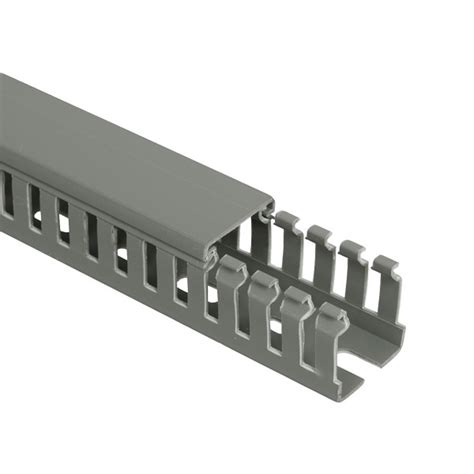 Кабель-канал перфорированный Импакт 40х60 мм серый IEK (кабельный короб ...