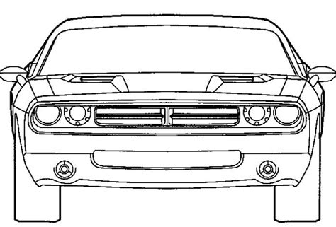 Dodge Challenger Hellcat Coloring Pages Coloring Pages