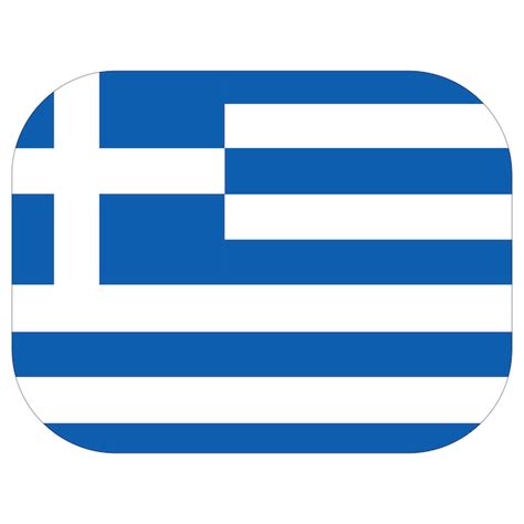 Premium Vector | Greek flag in design shape Flag of Greece