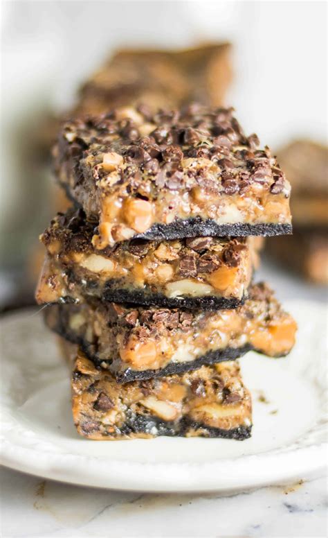 Coffee-Toffee Caramel Cookie Bars - The Itsy-Bitsy Kitchen