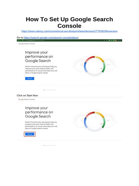 How To Set Up Google Search Console | PDF