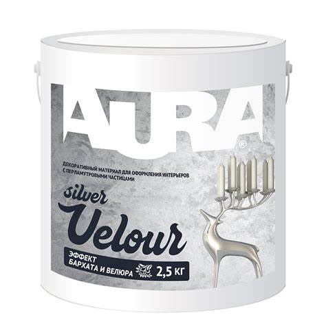 Декоративно-отделочный материал | Aura Dekor | Velour Silver | 1 кг