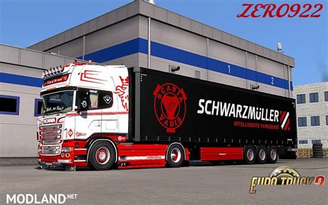 Scania Rs Series Rjl Red White Custom Skin Combo Pack Accessory