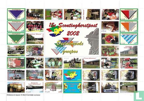 15 Years Of Scouting Christmas Post 2002 Netherlands Local Post