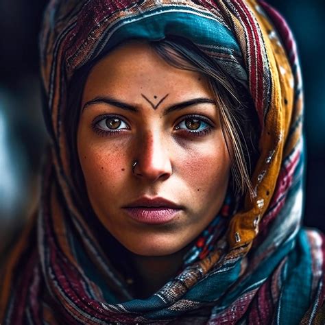 Premium Photo | Beautiful Amazigh woman from North Africa with a face ...