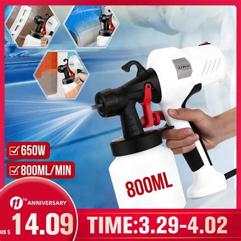 Pistola De Spray Para Pintura Bico De 25mm 650w 220v 800ml Alta