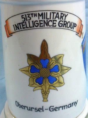 1967 Army 513th Military Intelligence Group Stein Griffin Militaria