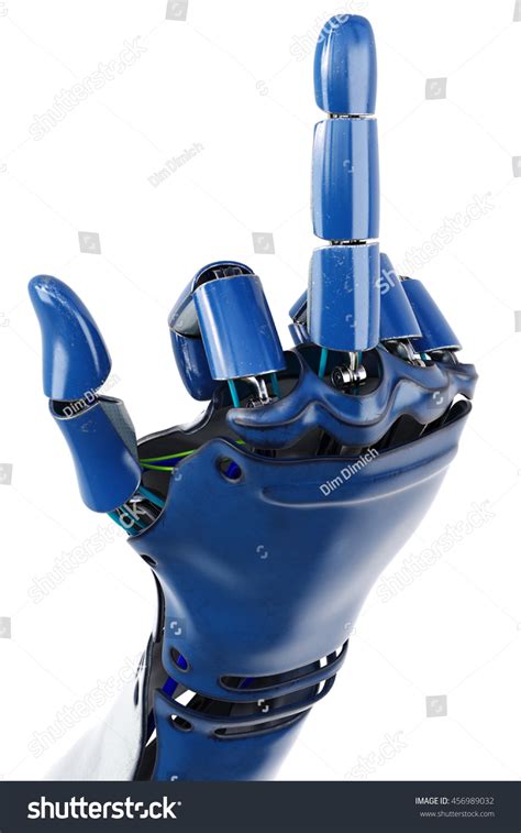Hand Robot Showing Fuck You Gesture Stock Illustration Shutterstock