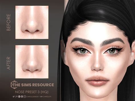 Sims 4 Button Nose Preset