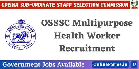 OSSSC MHW Female Recruitment 2023 Apply Online For 2753 Post