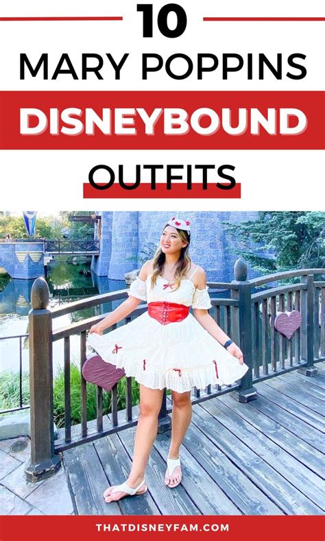 12 Best Mary Poppins Disneybound Outfit Ideas That Disney Fam