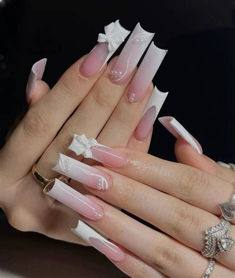 Nude Long Nails In Long Nails Beige Nails Funky Nails