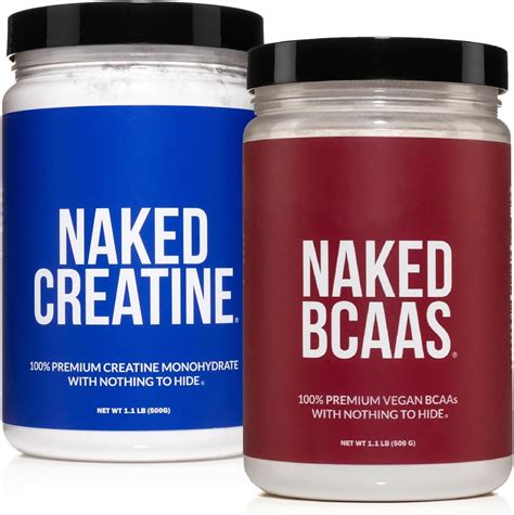 Amazon Naked Pure Creatine Monohydrate 100 Servings 100 Servings Unflavored Naked BCAAs