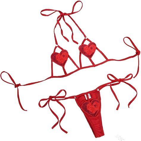 Amazon JasmyGirls Women S Sexy Christmas Lingerie Set Santa Cosplay Costume Red Valentines