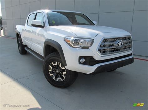 2016 Super White Toyota Tacoma Trd Off Road Double Cab 4x4 113999455