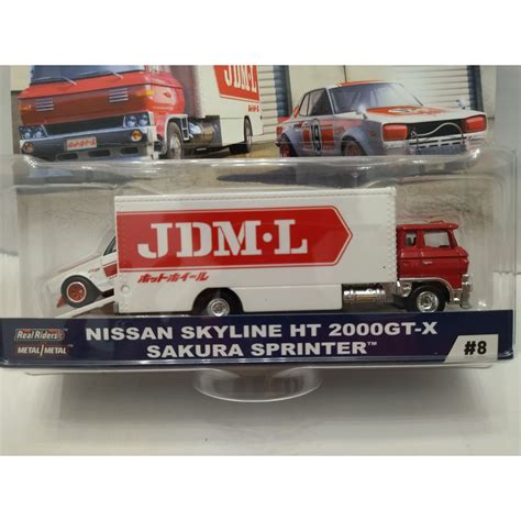 Nissan Skyline Ht Gt X Sakura Team Transport N Hot Wheels Premium Bcn Stock Cars