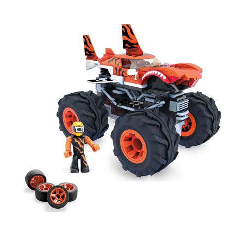 Jucarie De Constructie Hot Wheels Monster Trucks Tiger Shark In Piese Ani Emag Ro