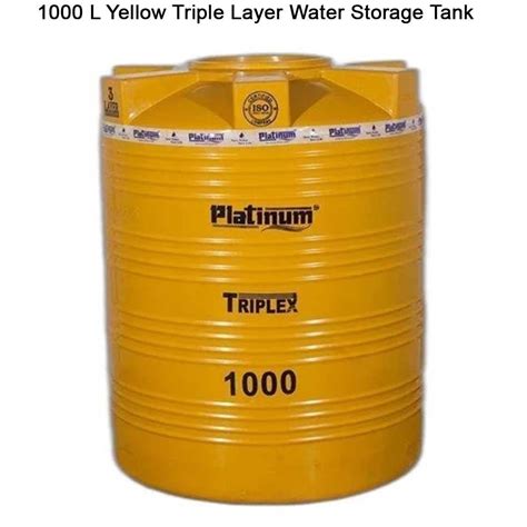 L Yellow Triple Layer Water Storage Tank At Rs Piece