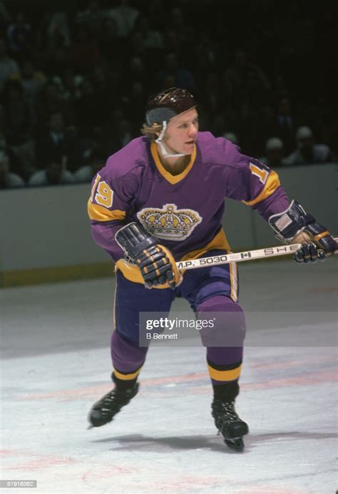 Canadian Professional Hockey Player Butch Goring Forward Of The Los