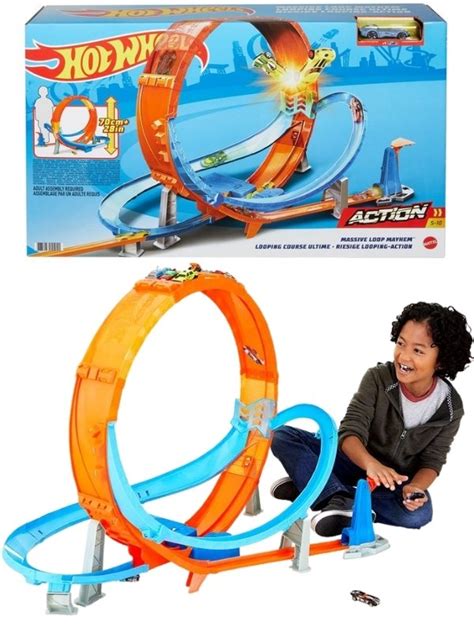 Hot Wheels Massive Loop Mayhem Bilbana Med Bil Cm Gtv