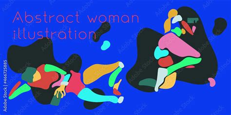 Abstract Woman Holding Smart Phone Naked Surreal Body Illustration Avant Garde Abstract Female