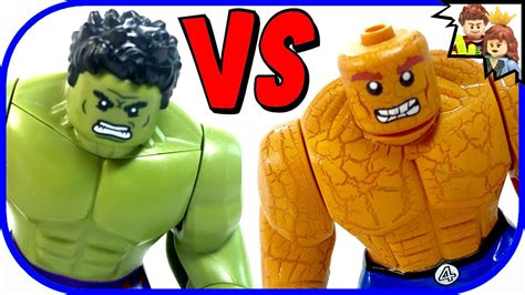 LEGO Marvel Hulk vs The Thing Custom Big Fig Battle