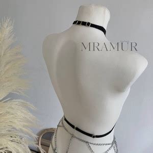 Strappy Lingerie Strappy Lingeries Harness Elastic Strap Harness For Women Neckline Harness