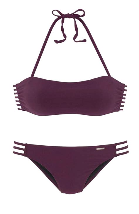 Marken Bandeau Bikini Aubergine A B Cup Dessous Bademoden Outlet