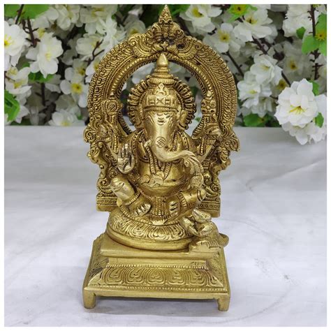 Buy AtoZ India Cart Ganesha Statue In Brass Lord Ganesha Sculpture