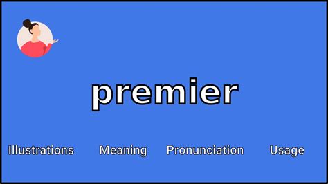 Premier Meaning And Pronunciation Youtube