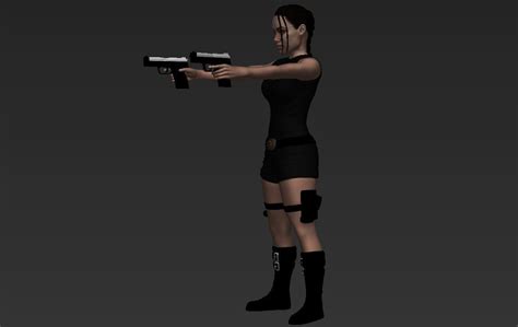 Fichier Stl Lara Croft Tomb Raider Jolie Pr Te Pour L Impression D En