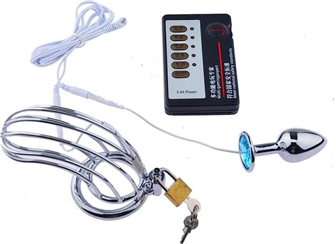 Elektrische Schock Keuschheit käfig Cock Cage Edelstahl Männliche Keuschheit Gerät Fetisch Sex