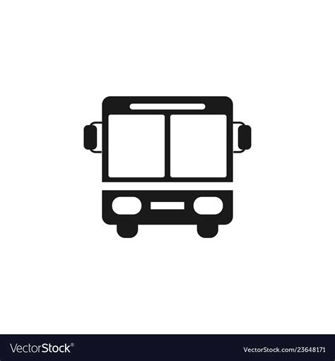 Bus icon graphic design template Royalty Free Vector Image