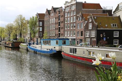 One of the Characteristic Canals of the City of Amsterdam Editorial ...