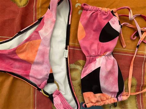 Pink Cute Two Piece Bikini Women S Fashion Swimwear Bikinis Swimsuits On Carousell