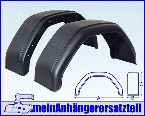 2x Schutzblech Kotflügel 220x750mm für Pkw Anhänger eBay