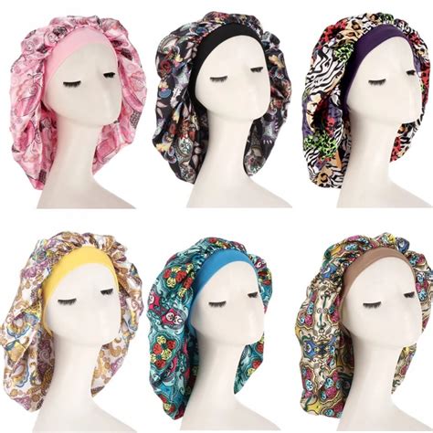 Ethnic Style African Ankara Printed Bonnet Womens Night Sleep Cap