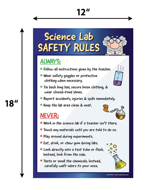 Science Safety Goggles Poster