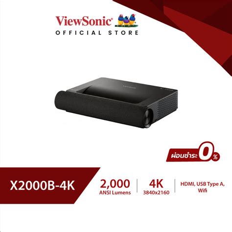 Viewsonic X B K K Hdr Ultra Short Throw Smart Laser