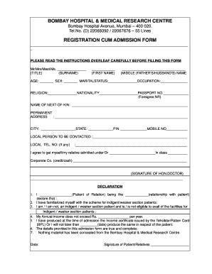 patient admission form   fill  sign printable template