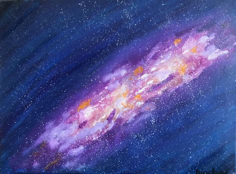 acrylic outer space paintings art galaxy  matthew  davis
