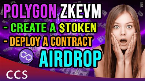 Polygon Zkevm Airdrop Create Token Crypto Currency State