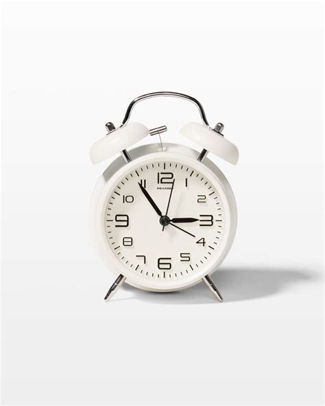 EC078 Serena White Alarm Clock Prop Rental ACME Brooklyn