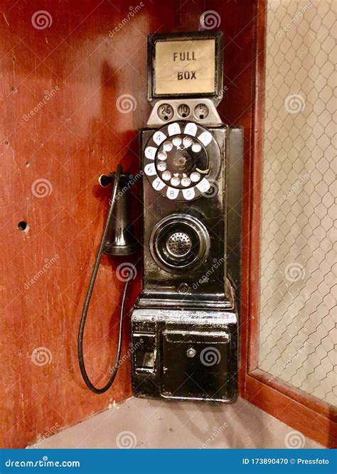 Old Rotor Telephone in the Baltimore Museum of Industry Editorial Image