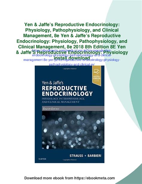 Yen Jaffes Reproductive Endocrinology Physiology Pathophysiology And Clinical Management Expert Consult Online And Print 7e