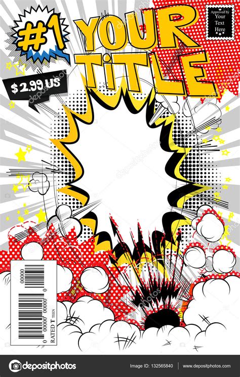 Editable Comic Book Cover Stock Vector By ©noravector 132565840