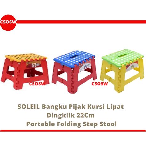 Jual Soleil Bangku Pijak Lipat 22 Cm FOLDING STEP STOOL Shopee Indonesia