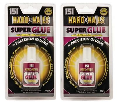 X Superglue Hard As Nails With Brush On Precision Application G