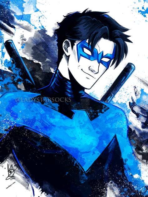 Nightwing By Ladystarsocks On Deviantart Nightwing Nightwing Drawing Wolfman