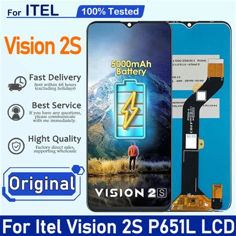 6 5 For Itel Vision 2S P651L LCD Original Display Screen And Touch